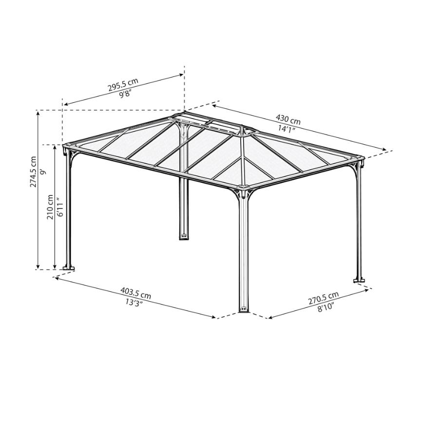 Pavillon, Martinique 4300, antracitgrå